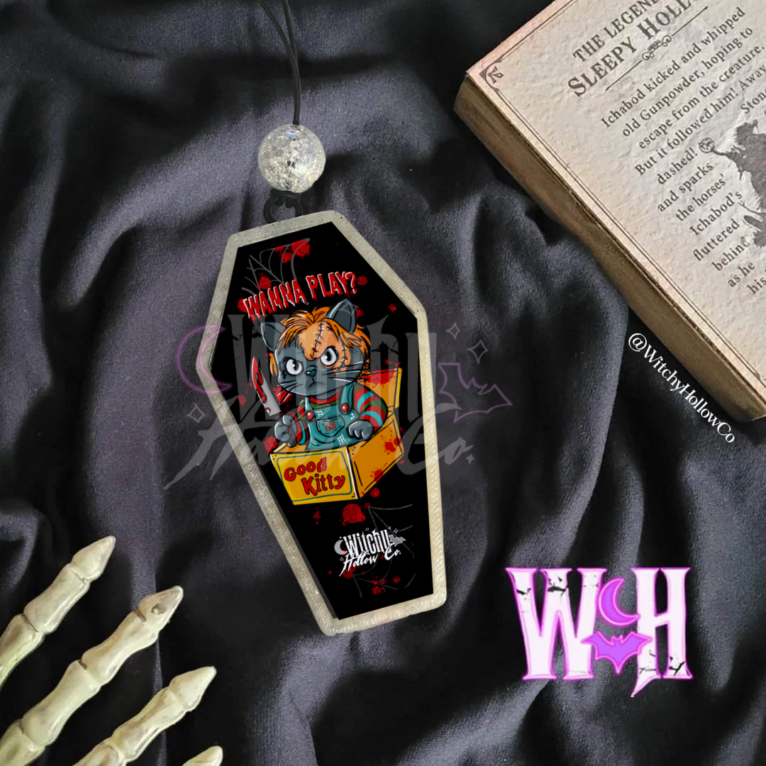 Wanna Play Kitty Coffin Freshie