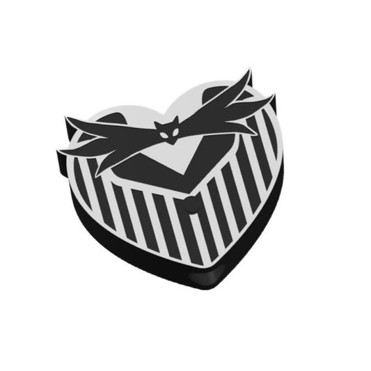 Striped Heart straw Topper