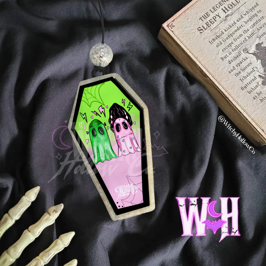 Valentine Ghosties Coffin Freshie