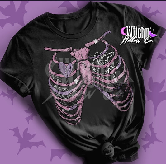 Pink Purple Ribcage Shirt