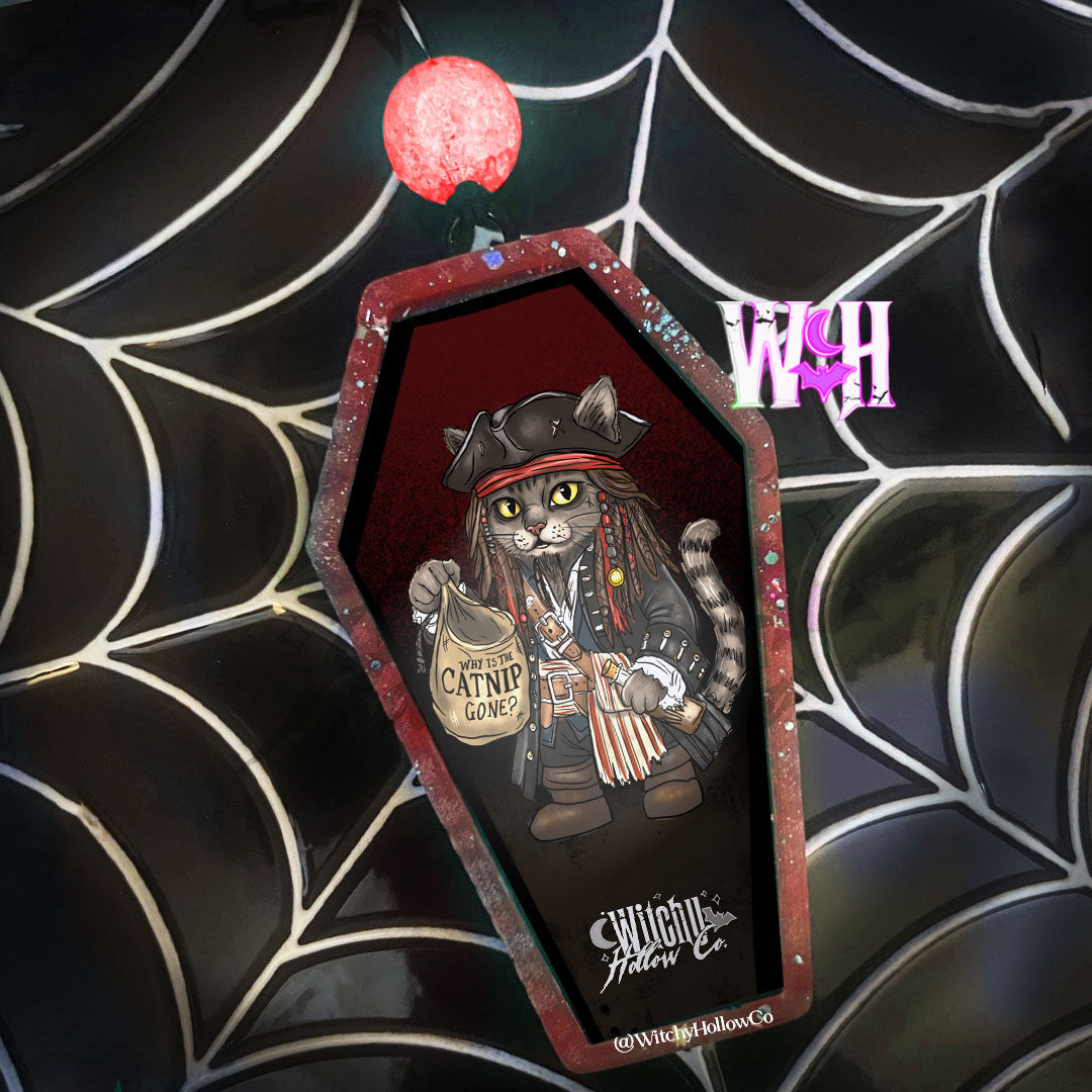 Captain Cat Sparrow Coffin Freshie