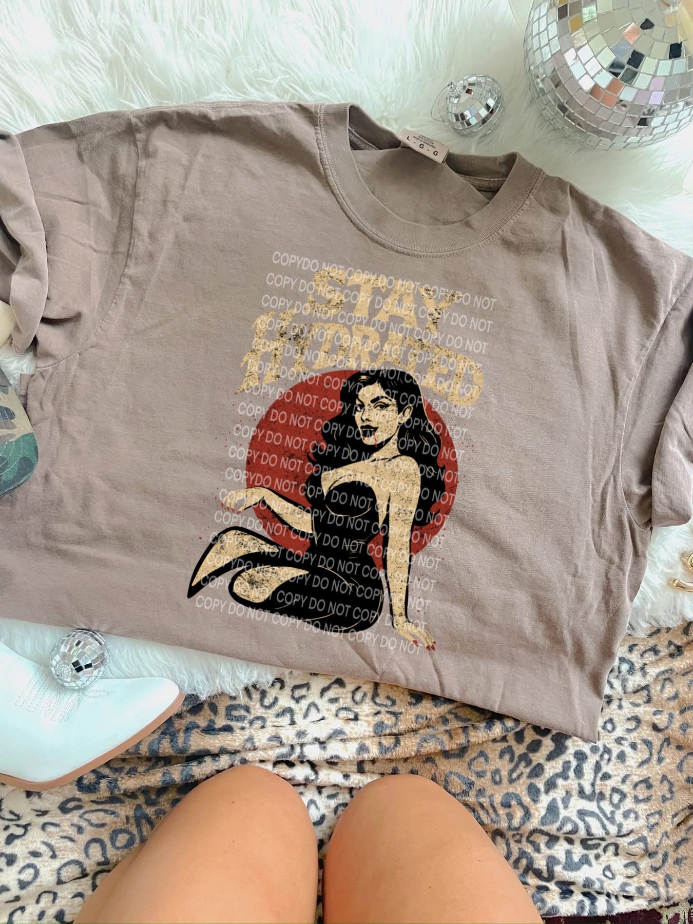 stay hydrated Tee- Sleepy Saturday