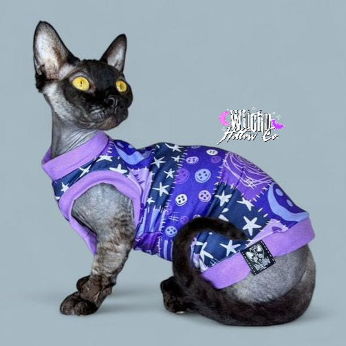 Twitchy Witchy Patches Kitty Shirt