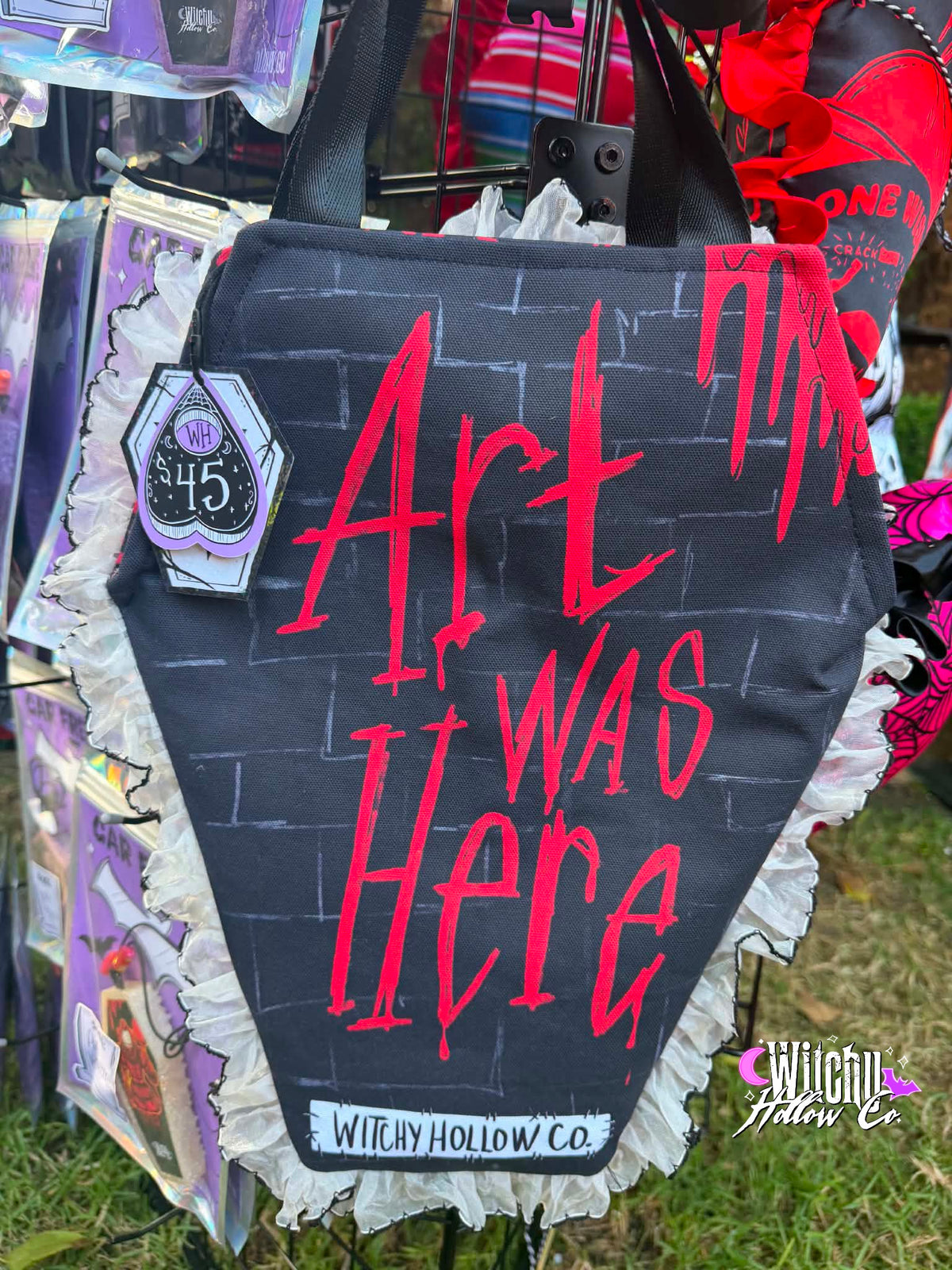 Art was Here Coffin Tote