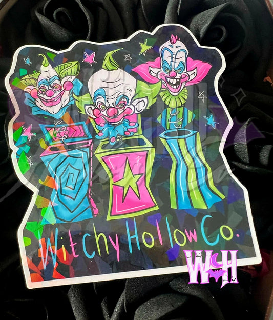 Klown in a box Sticker