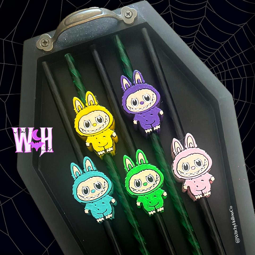 Labubu Straw Toppers