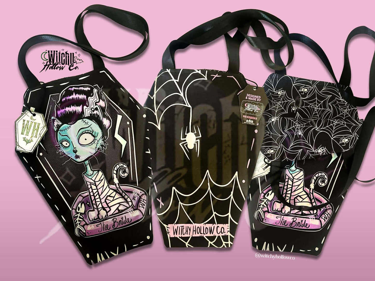 Cat Bride Coffin Tote