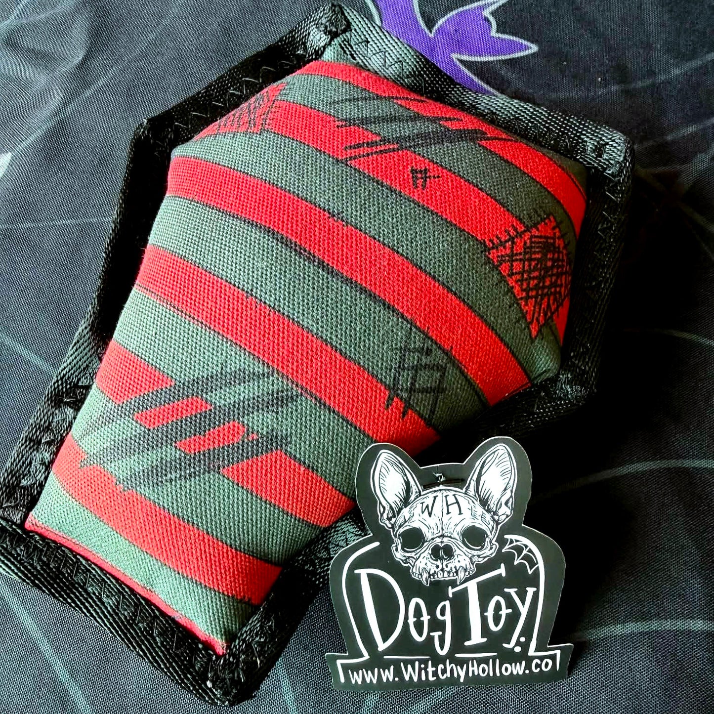 Freddy Stripes Dog Squeaky Toy