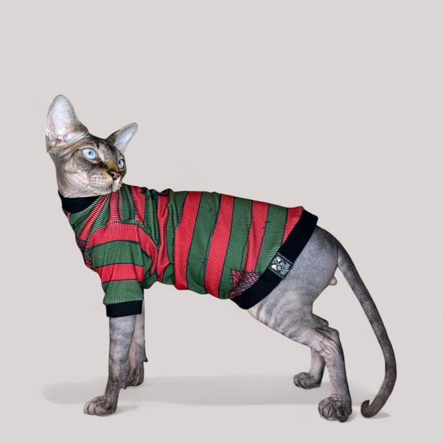 Freddy Stripes Kitty long sleeve Shirt
