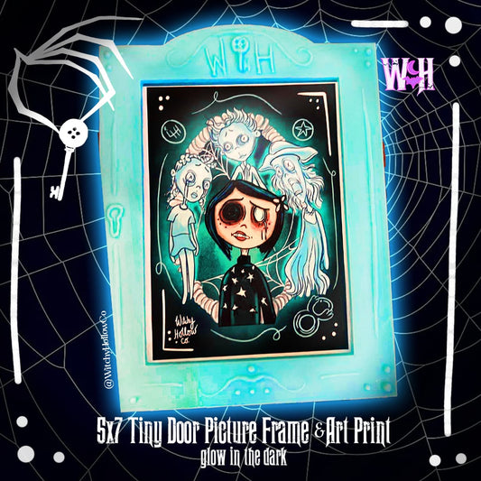 Tiny Door Glow in dark 5x7 frame
