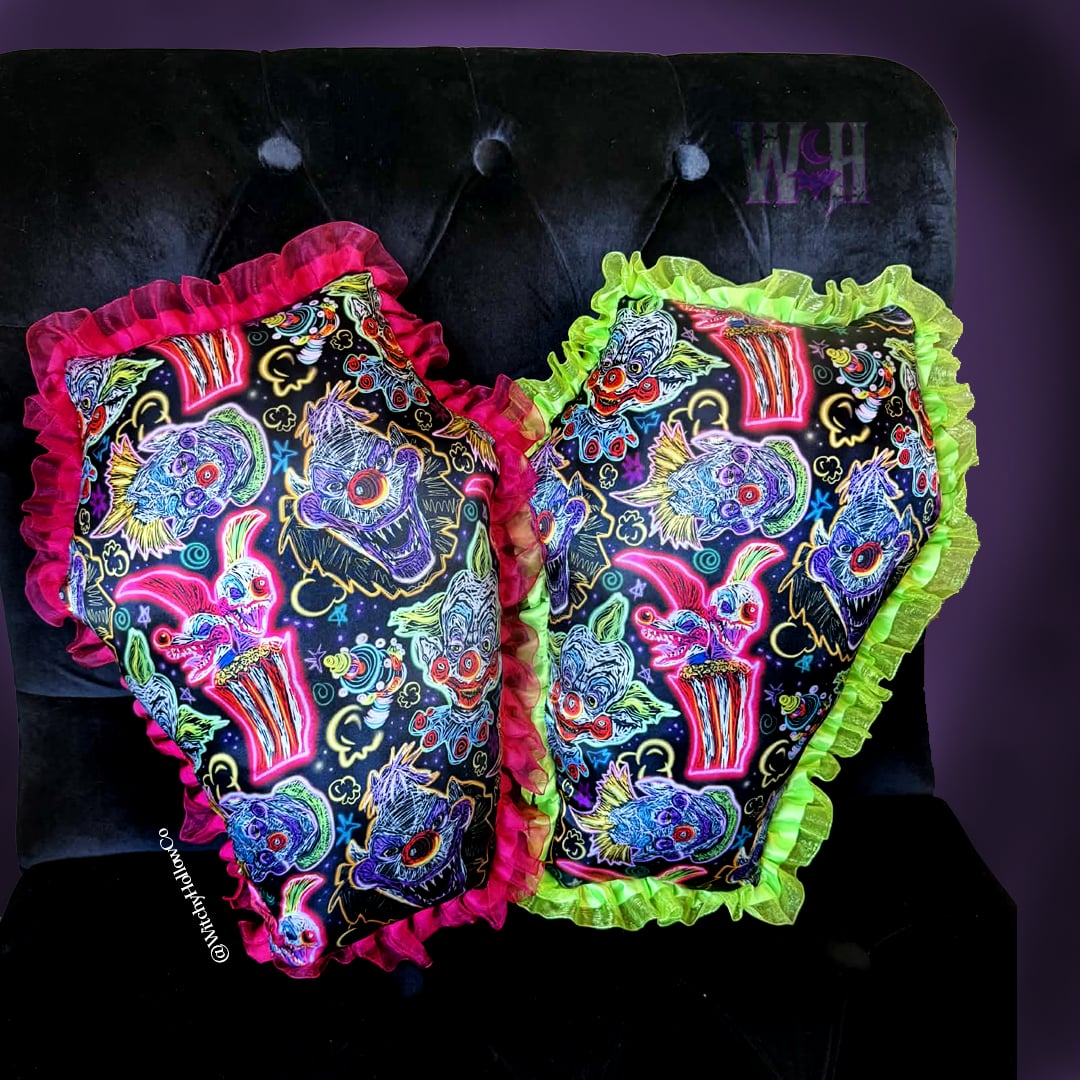 Space Klowns Coffin Pillow