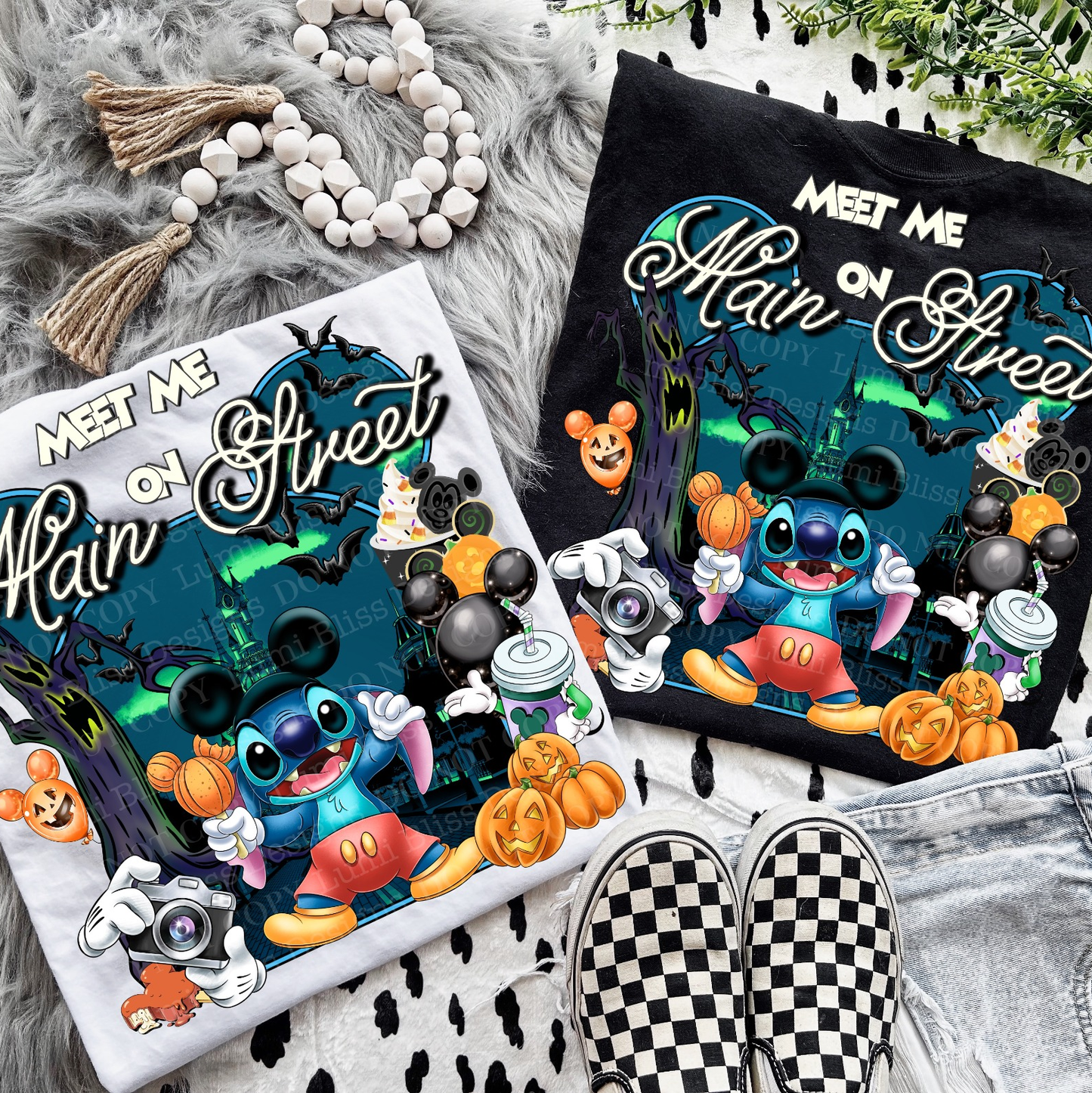 stitch main street Tee- Sleepy Saturday
