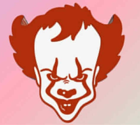 penny clown Straw Topper