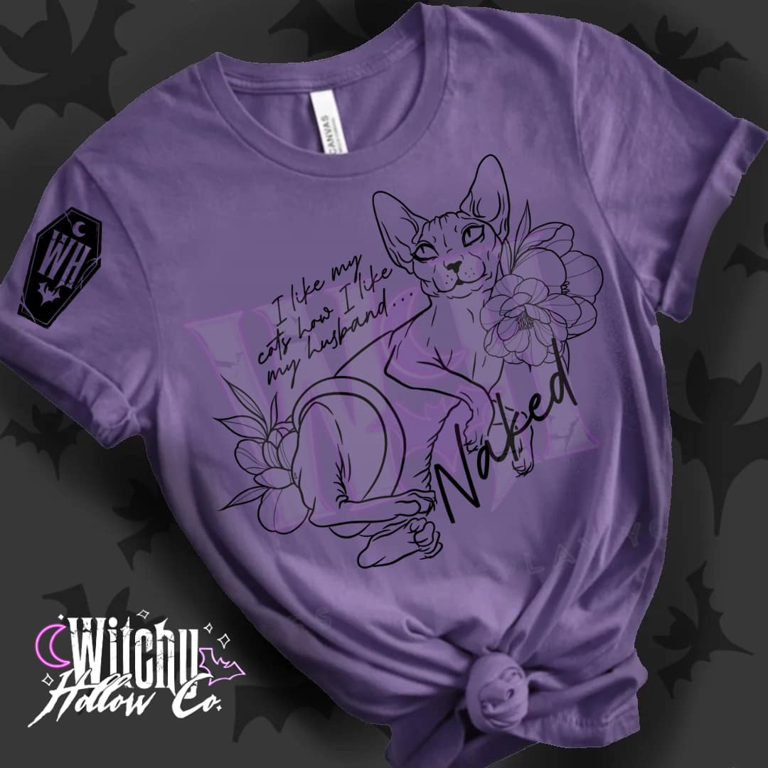 Like my cats like i like my husband Nak.ed Shirt