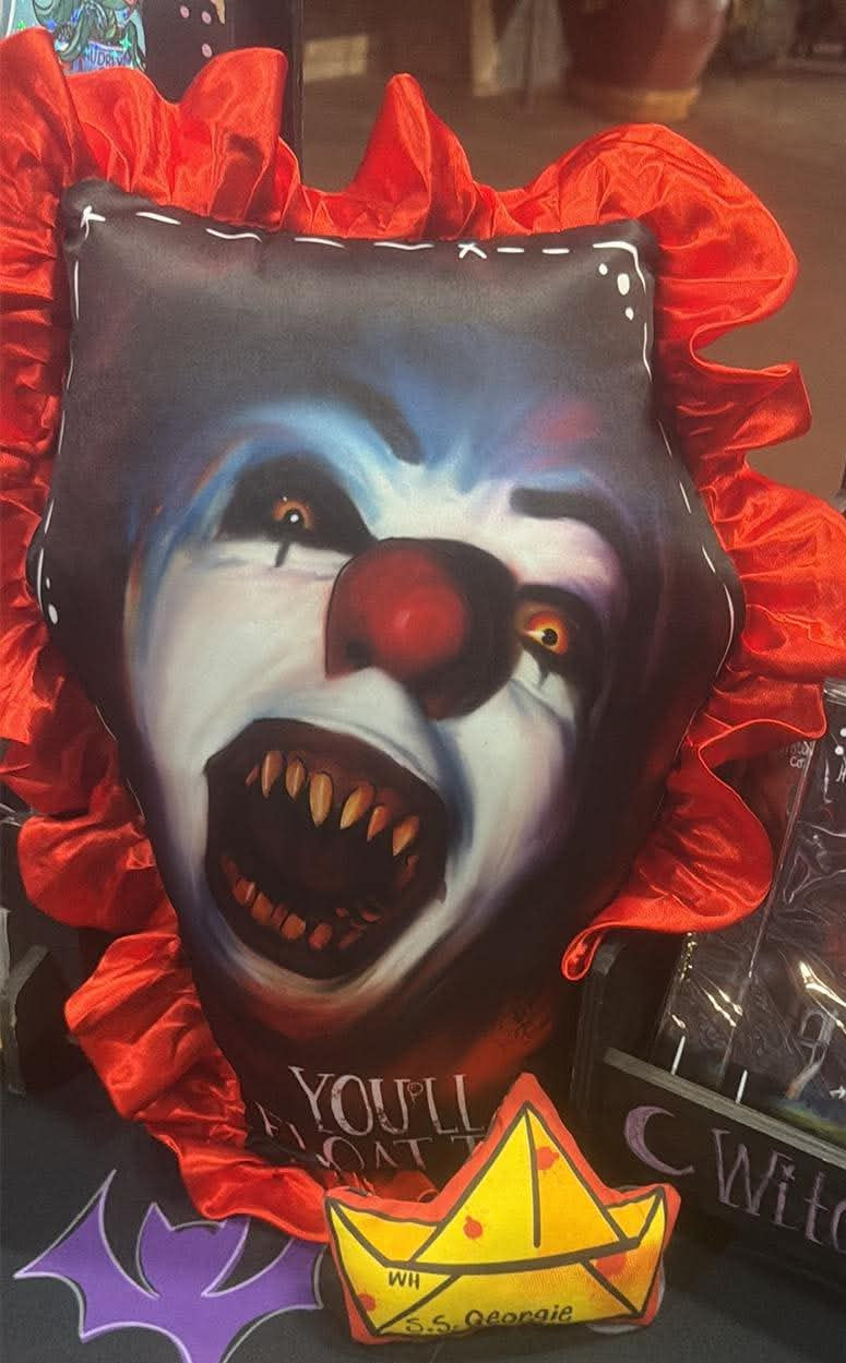 You'll Float Too Coffin Pillow
