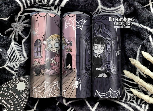 Enid and Wed Dolls Tumbler
