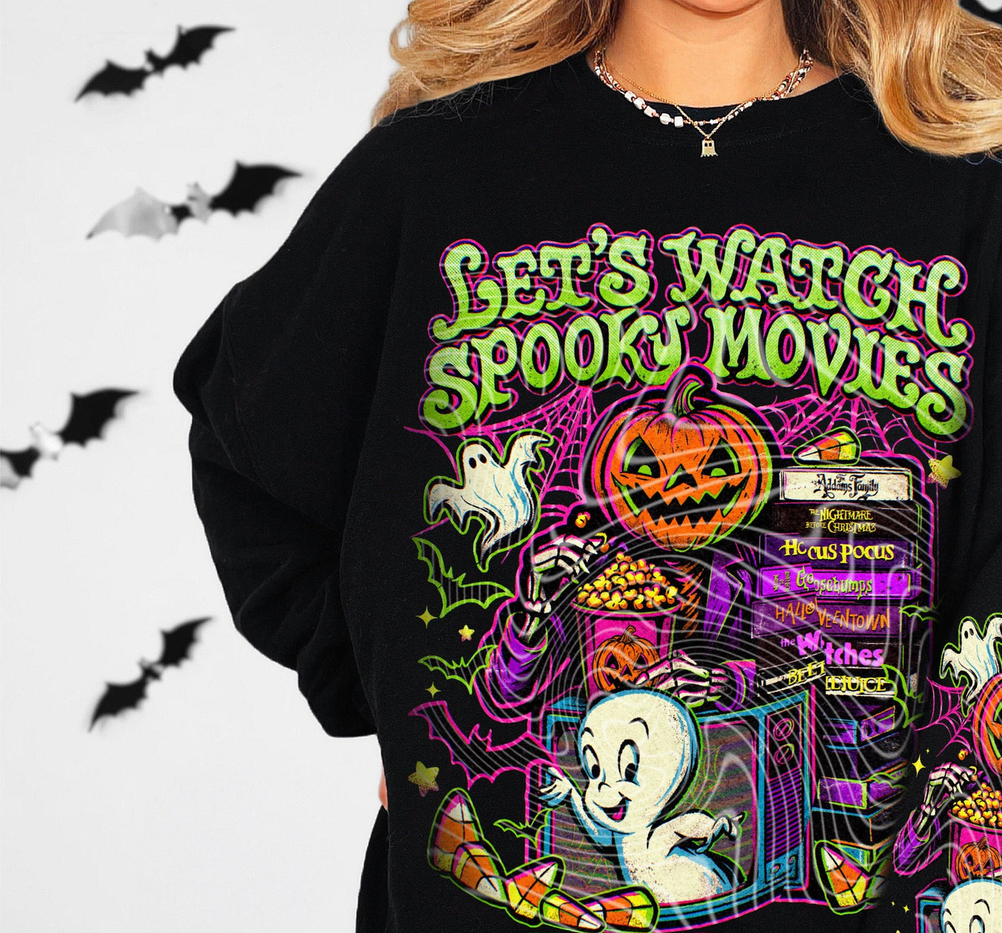 Lets spooky movies Tee- Sleepy Saturday