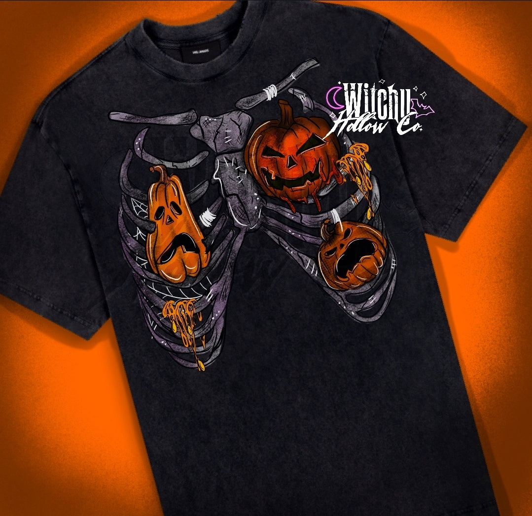 Pumpkin Ribcage Shirt