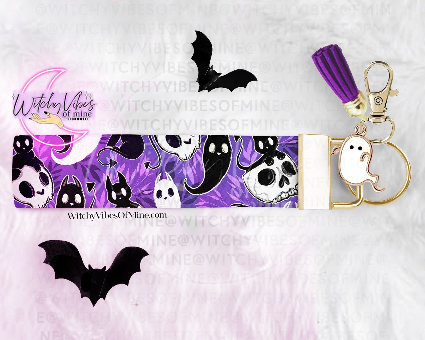 Spooky Cats wristlet