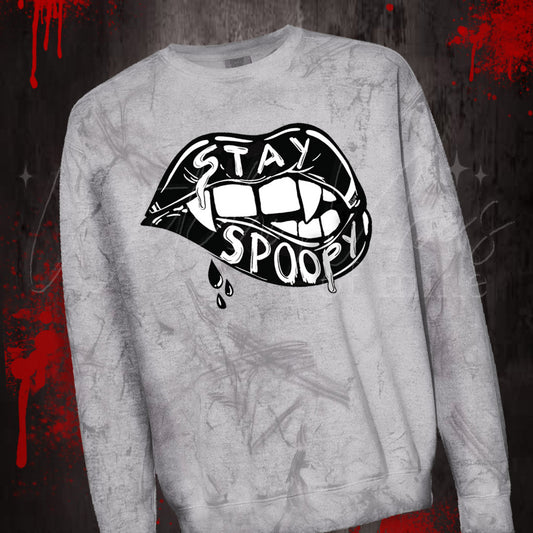 Stay Spoopy Splatter sweatshirt