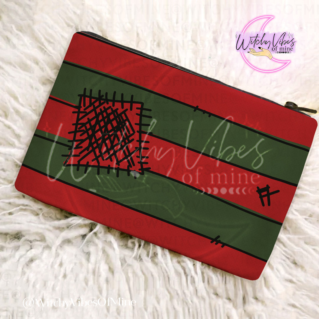 Horror Sweater makeup bag