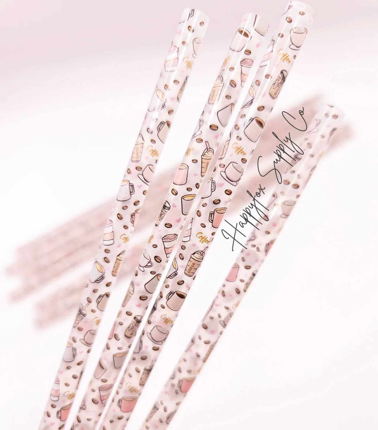Color change Coffee Straws- 10in