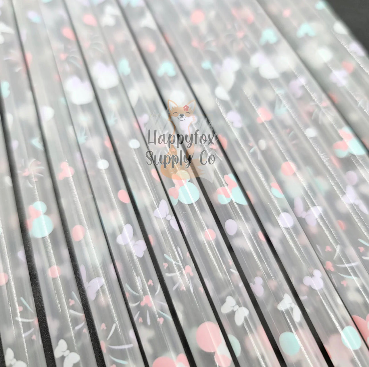 Pastel Ears Straws- 10in
