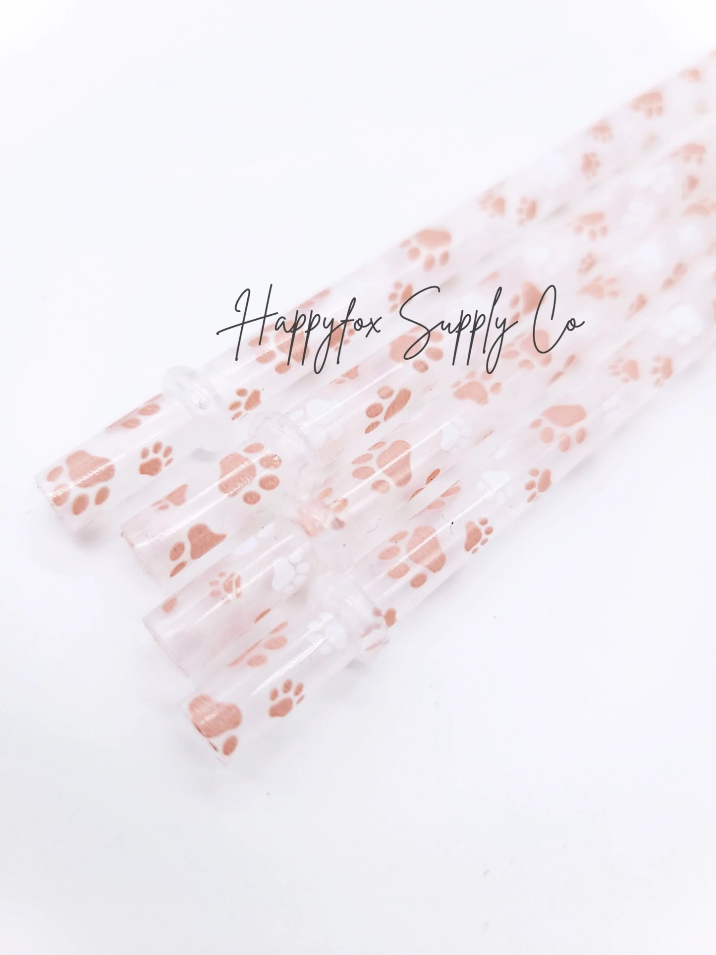 Paw Print Straws- 10in