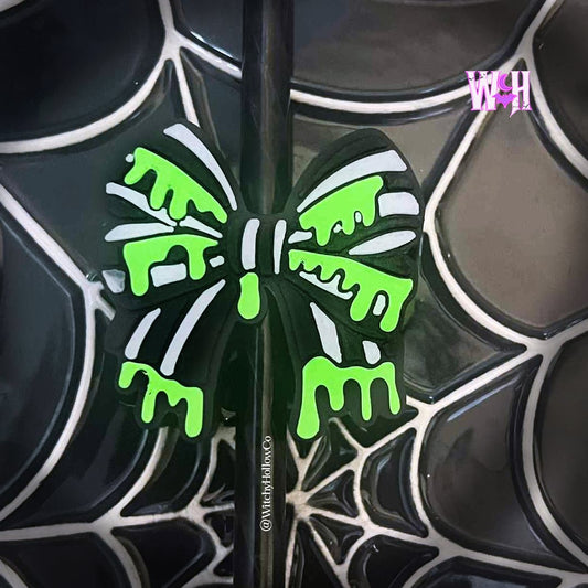 Beetle Bow Straw Toppers
