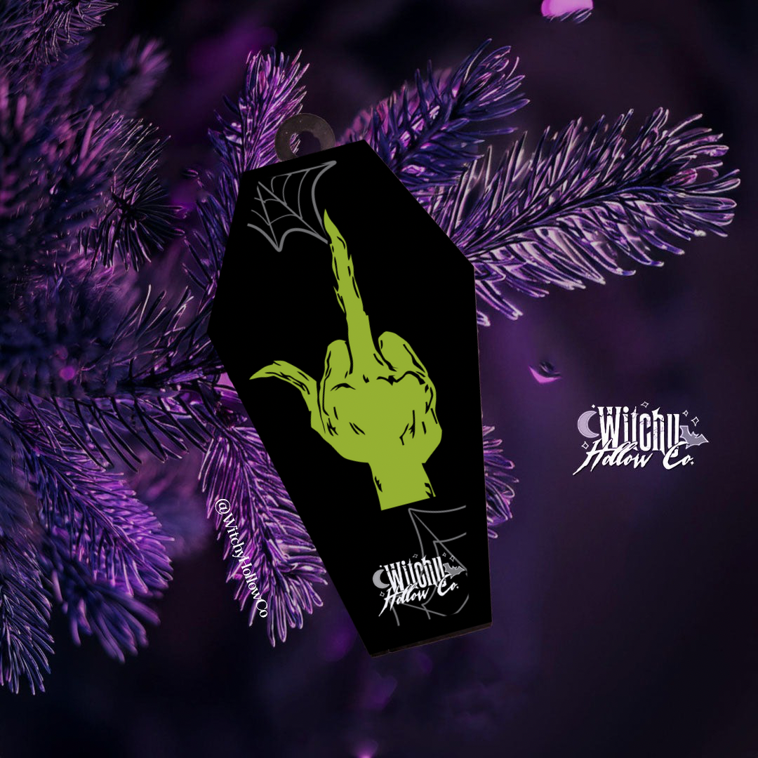 Grouchy Coffin Ornament