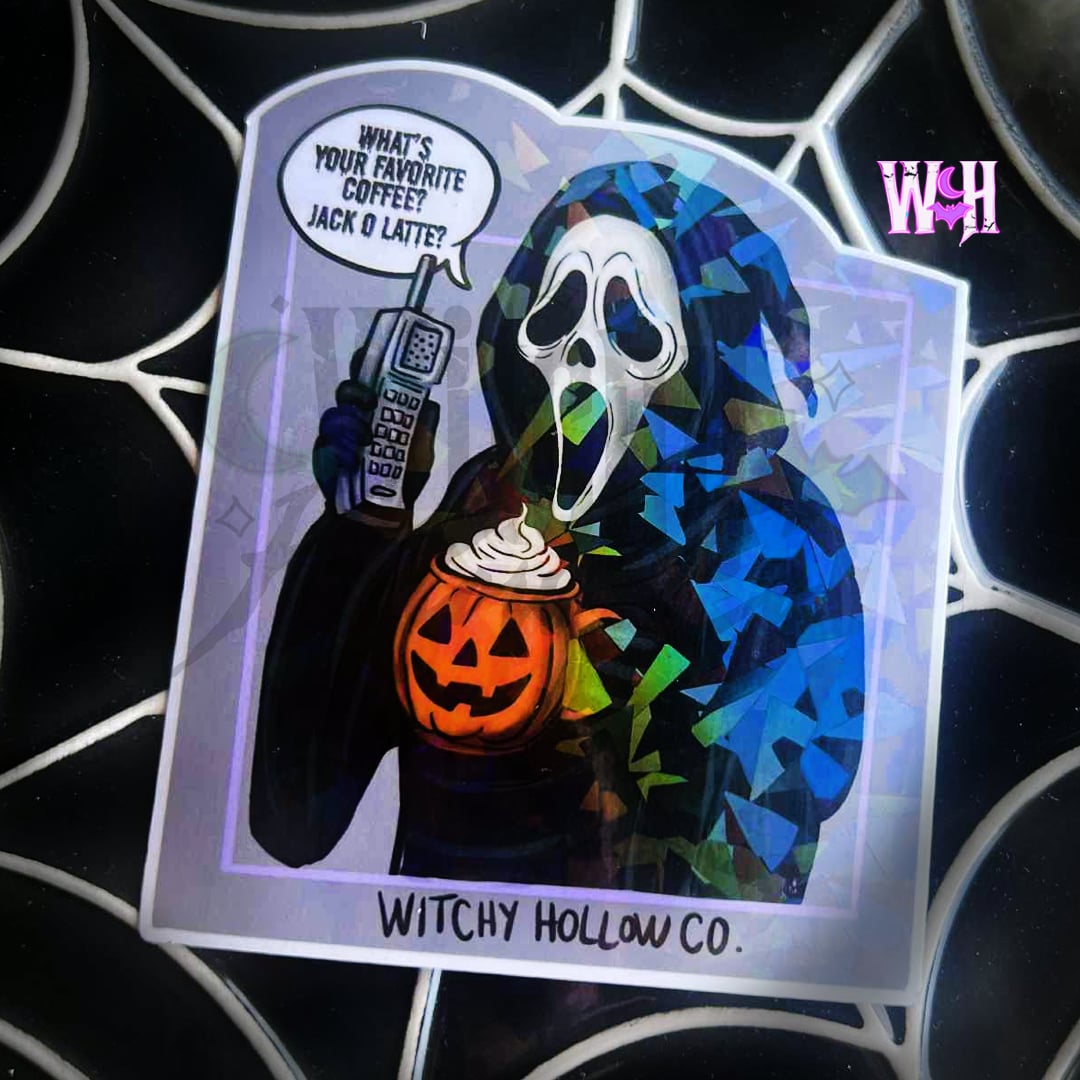 Jack O Latte Sticker