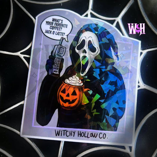 Jack O Latte Sticker