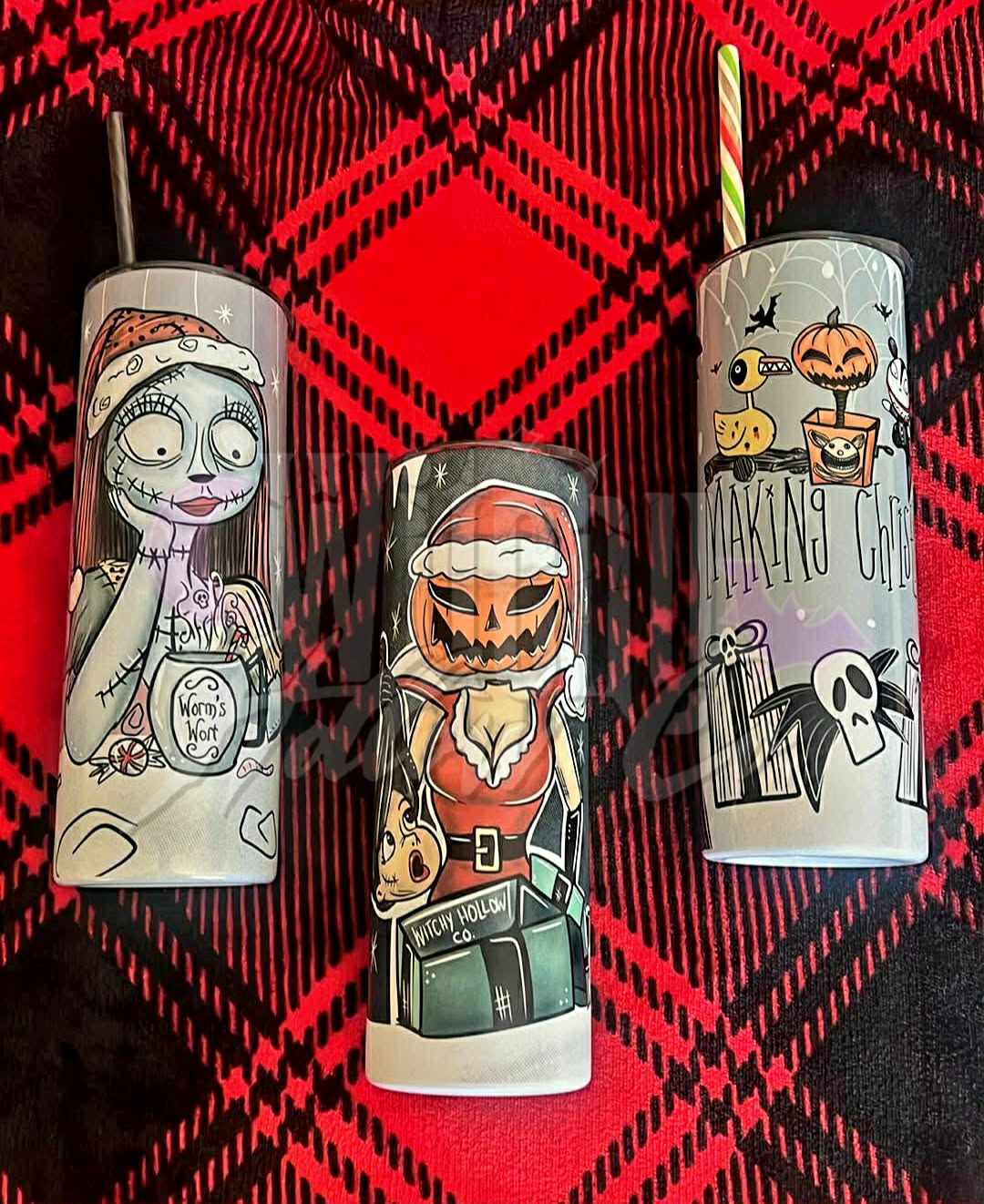 Christmas tumblers