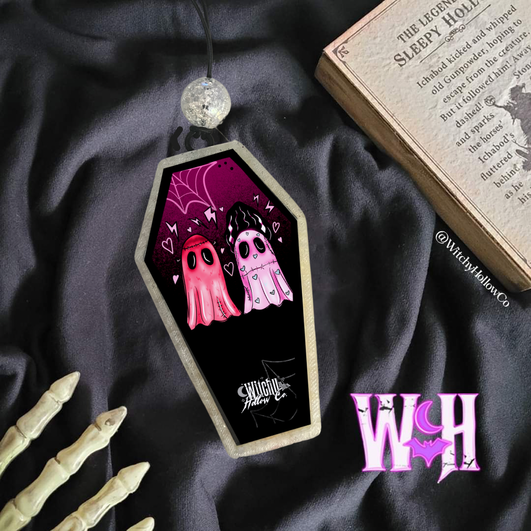 Valloween Ghosts Coffin Freshie