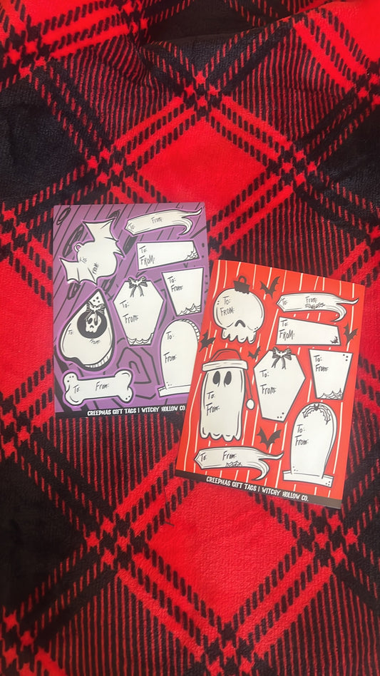 Christmas Name Tags- 4 sheets