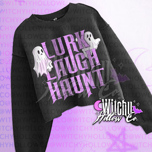 Lurk Laugh Haunt Black Shirt