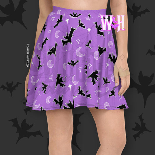 Bats Skater Skirt