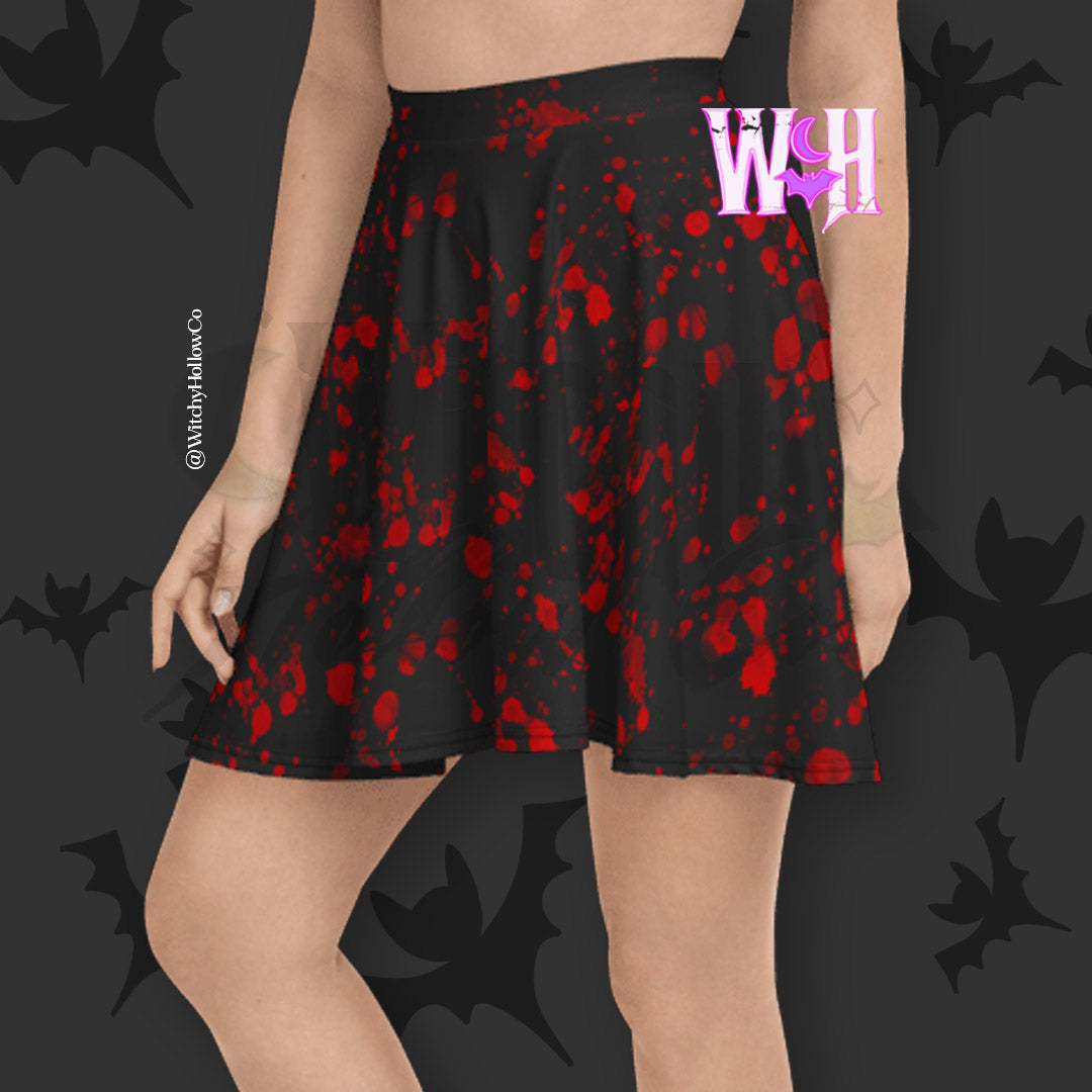 Blood Splatter Skater Skirt