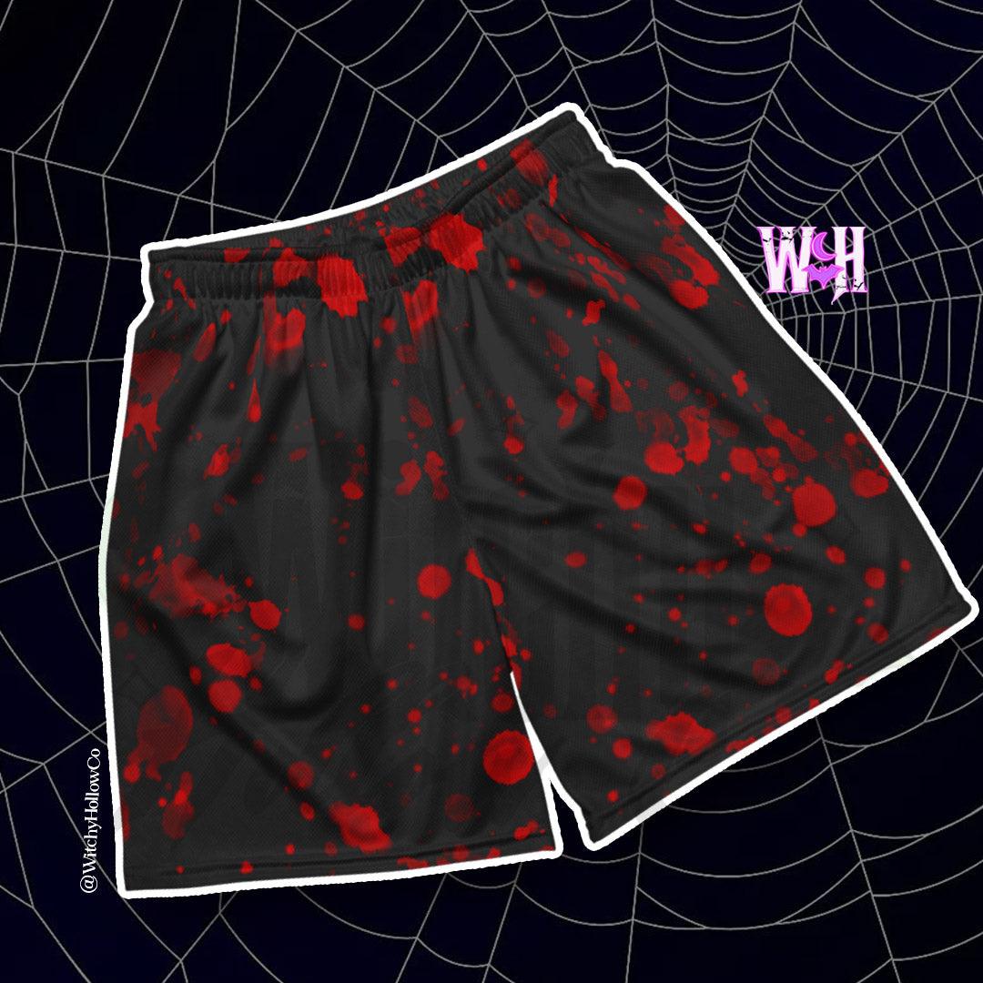 Bloody mesh shorts