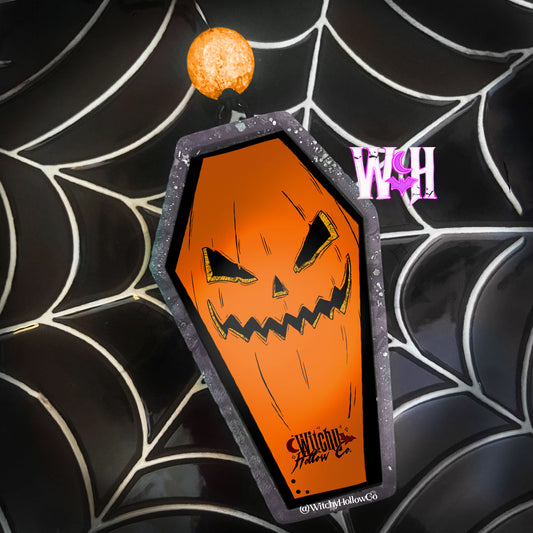 Pumpkin Coffin Freshie