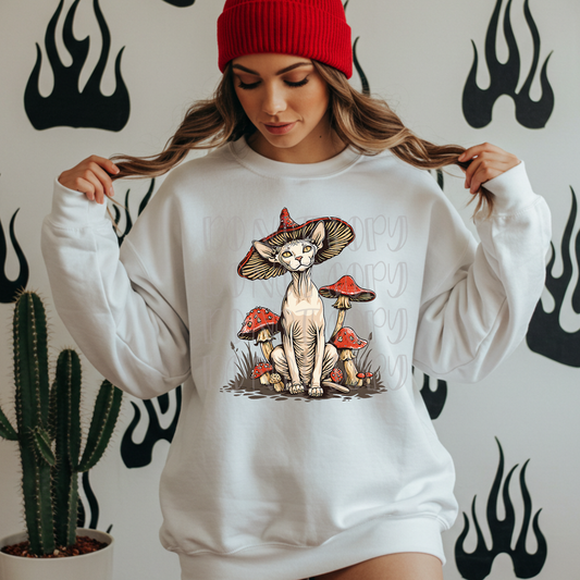 Sphynx mushroom Tee- Sleepy Saturday
