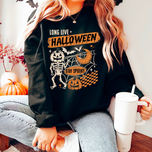 long live halloween Tee- Sleepy Saturday