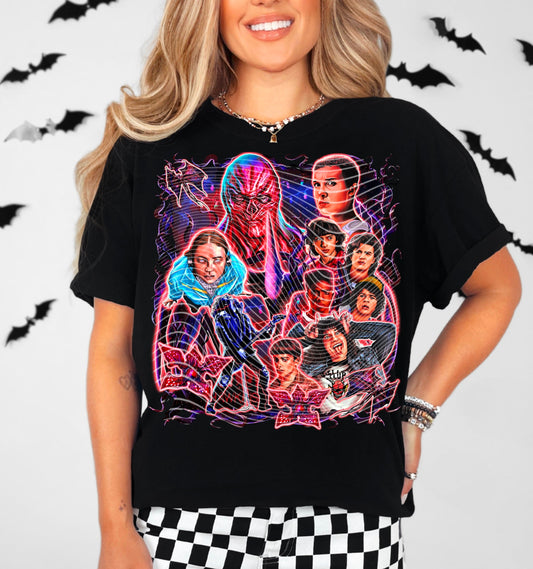 Stranger things Tee- Sleepy Saturday