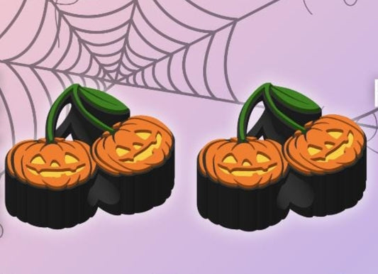 pumpkin cherries straw Topper