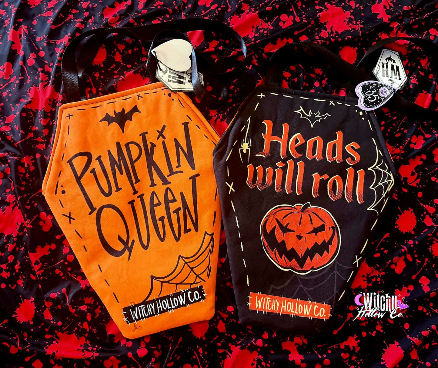 Pumpkin Coffin Totes