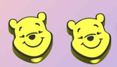 yellow bear Straw Topper