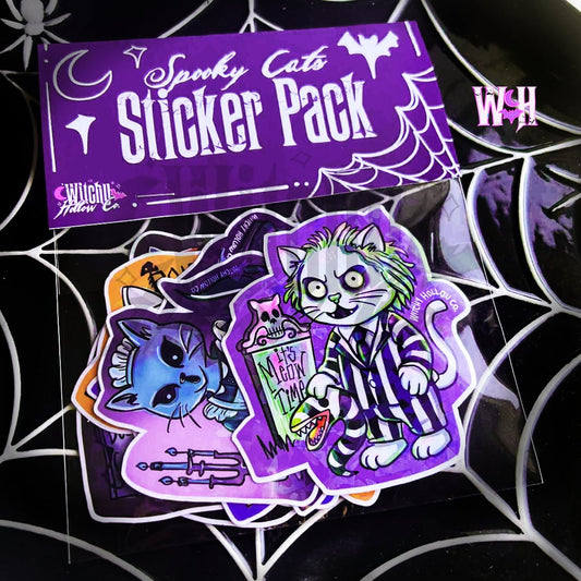 Spooky Cat Sticker pack