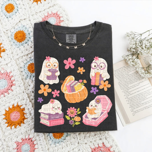 ghost flowers Tee- Sleepy Saturday