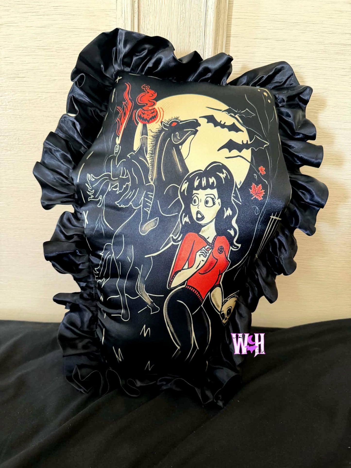 Heads will Roll Coffin Pillow