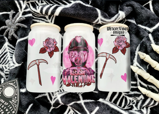 Bloody Valentine Glass Cup